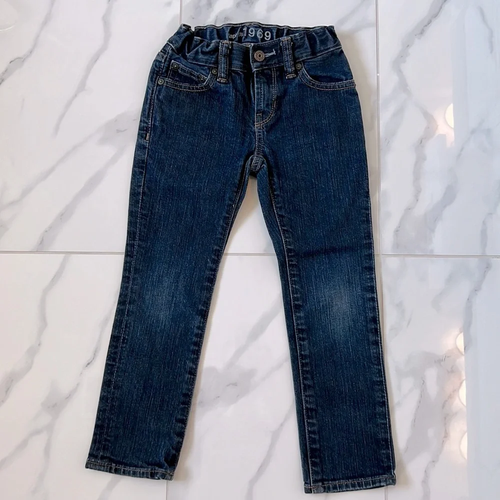 ❌ GAP Kids 1969 Skinny Dark Wash Jeans Size Girl’s 5